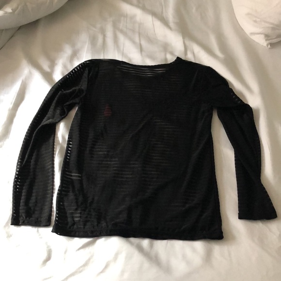 J J Malibu striped sheer top - Picture 2 of 7